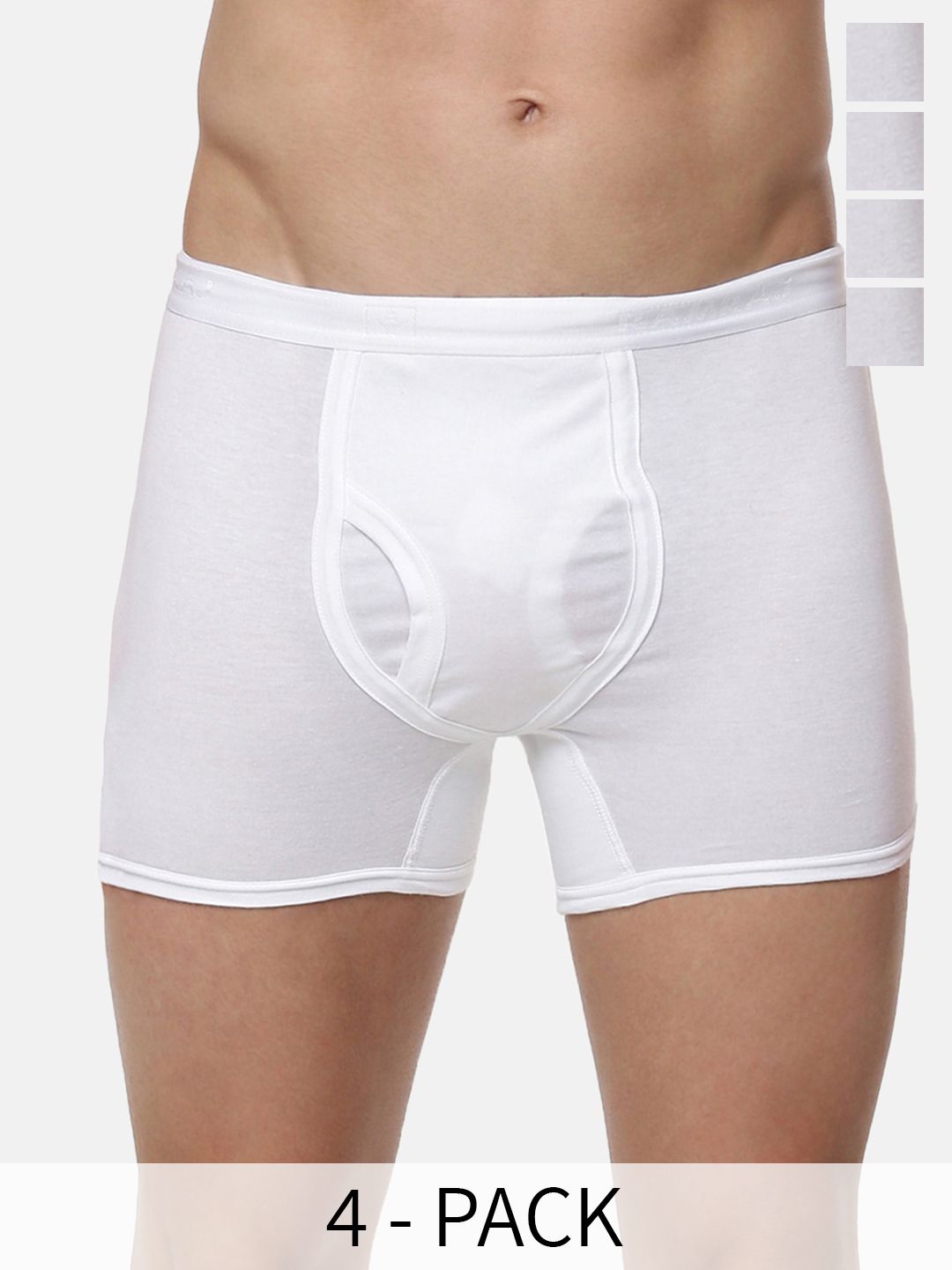 Ramraj Pack Of 4 Soft & Breathable Trunks TARGETWOPWHT4P-picture-50