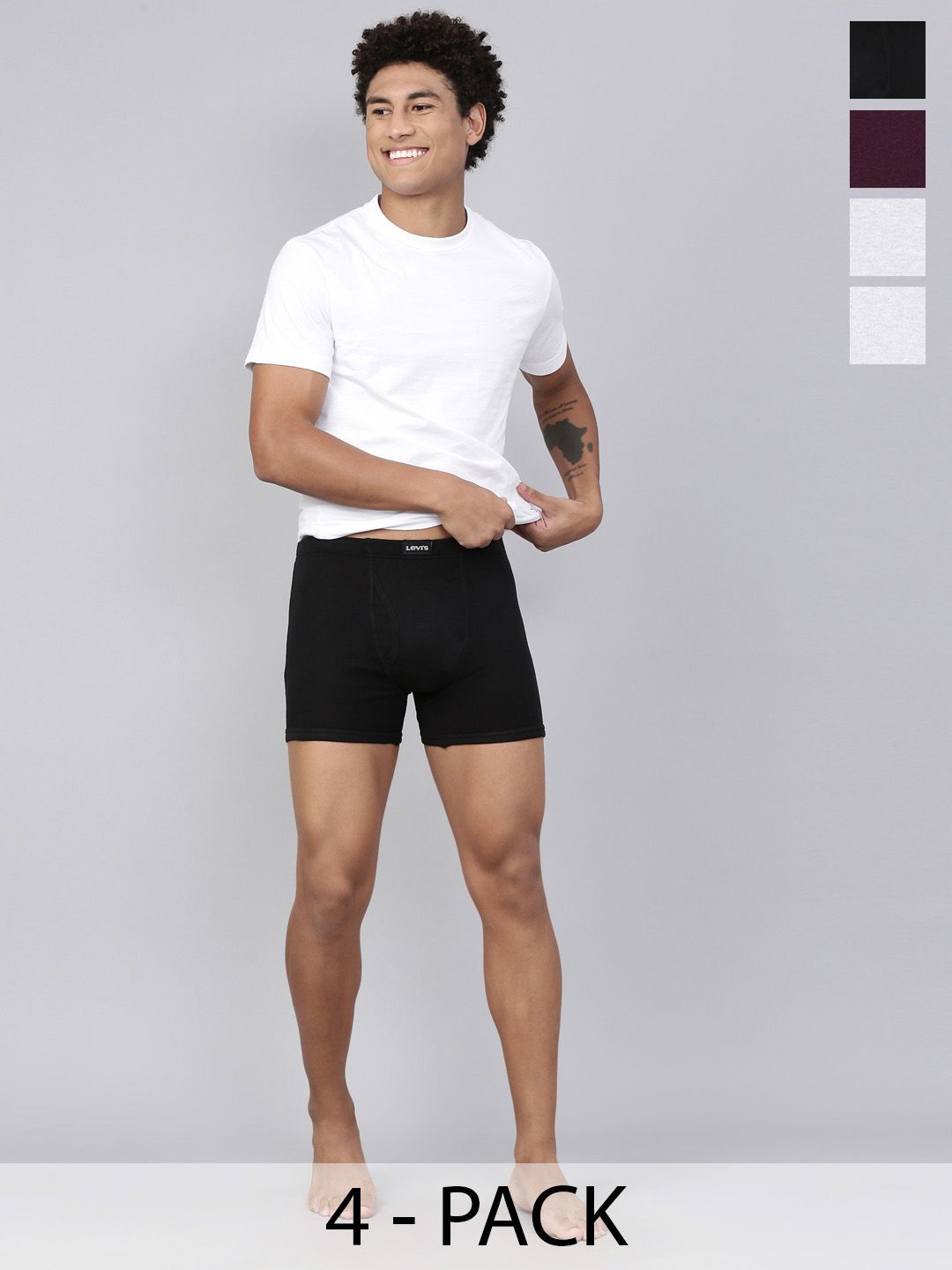 Levis Pack Of 4 Mid-Rise Cotton Trunks 9261165-1-9261321-picture-34