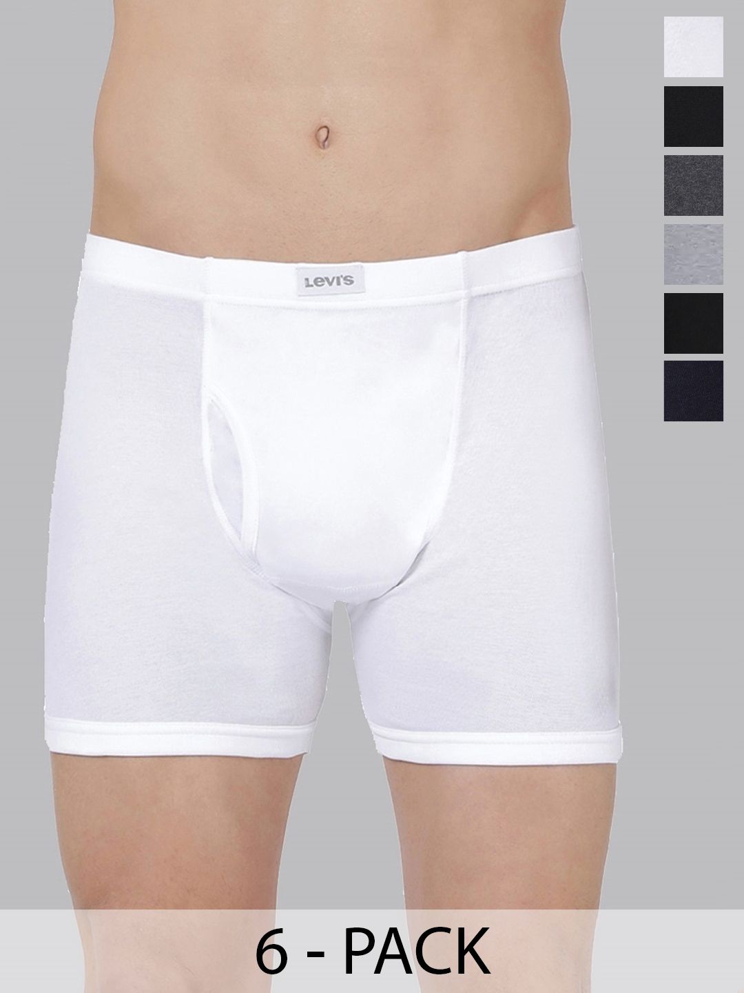 Levis Pack Of 6 Mid-Rise Cotton Trunks 12032634-1-18412412-picture-29
