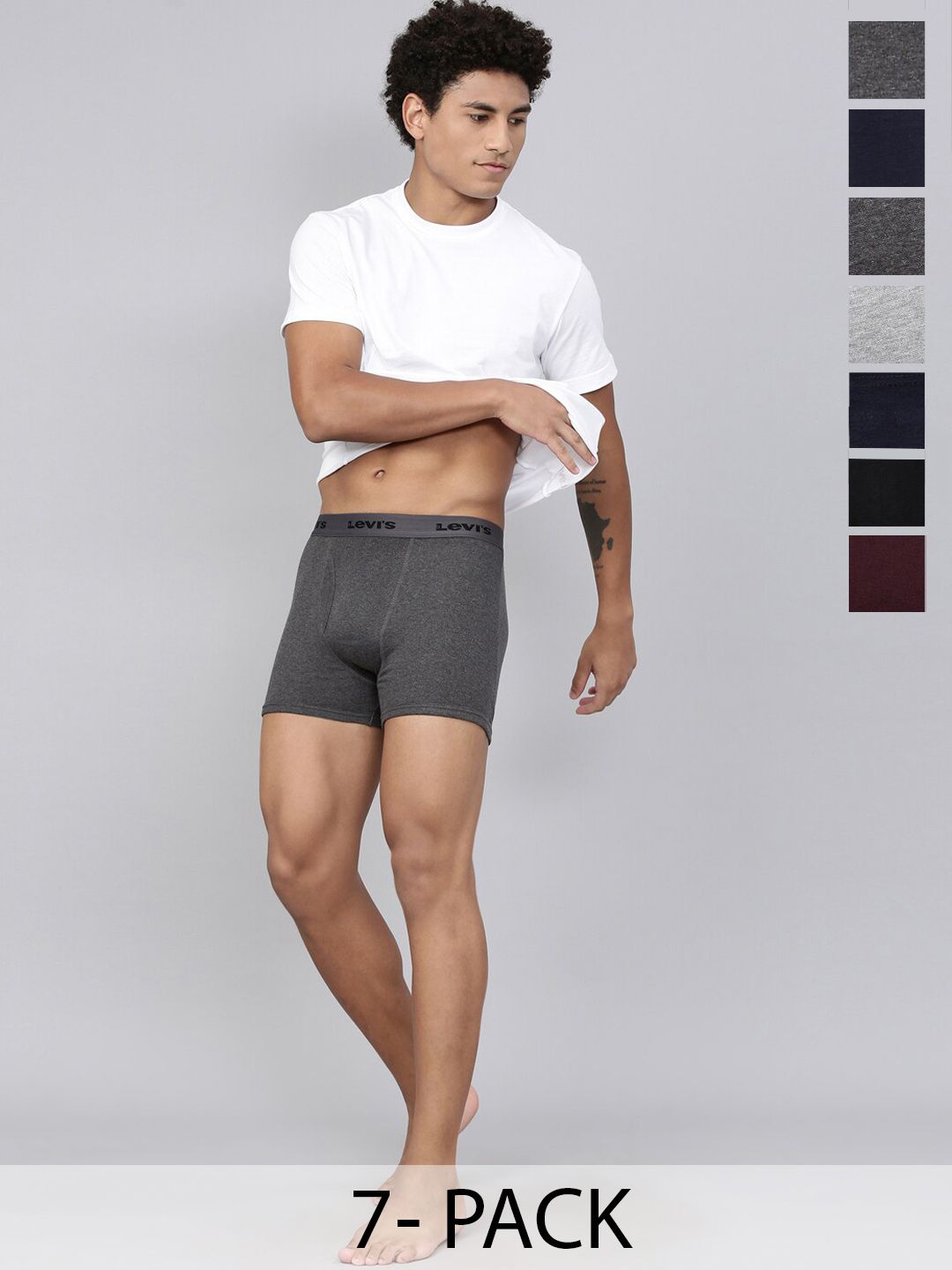 Levis Pack Of 7 Assorted Cotton Trunks-picture-10