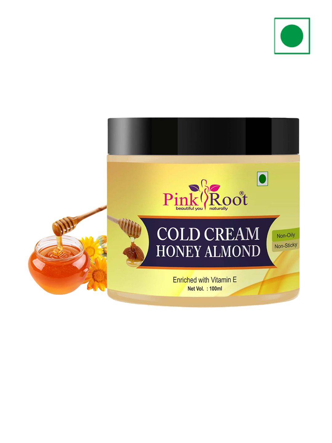 Pink Root Honey Almond Cold Cream with Vitamin E - 100ml-image-42