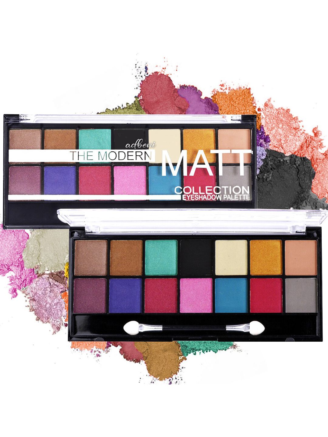 Adbeni The Modern Matt Collection 14 Colour Eyeshadow Palette 18 gm - Shade 02-image-33