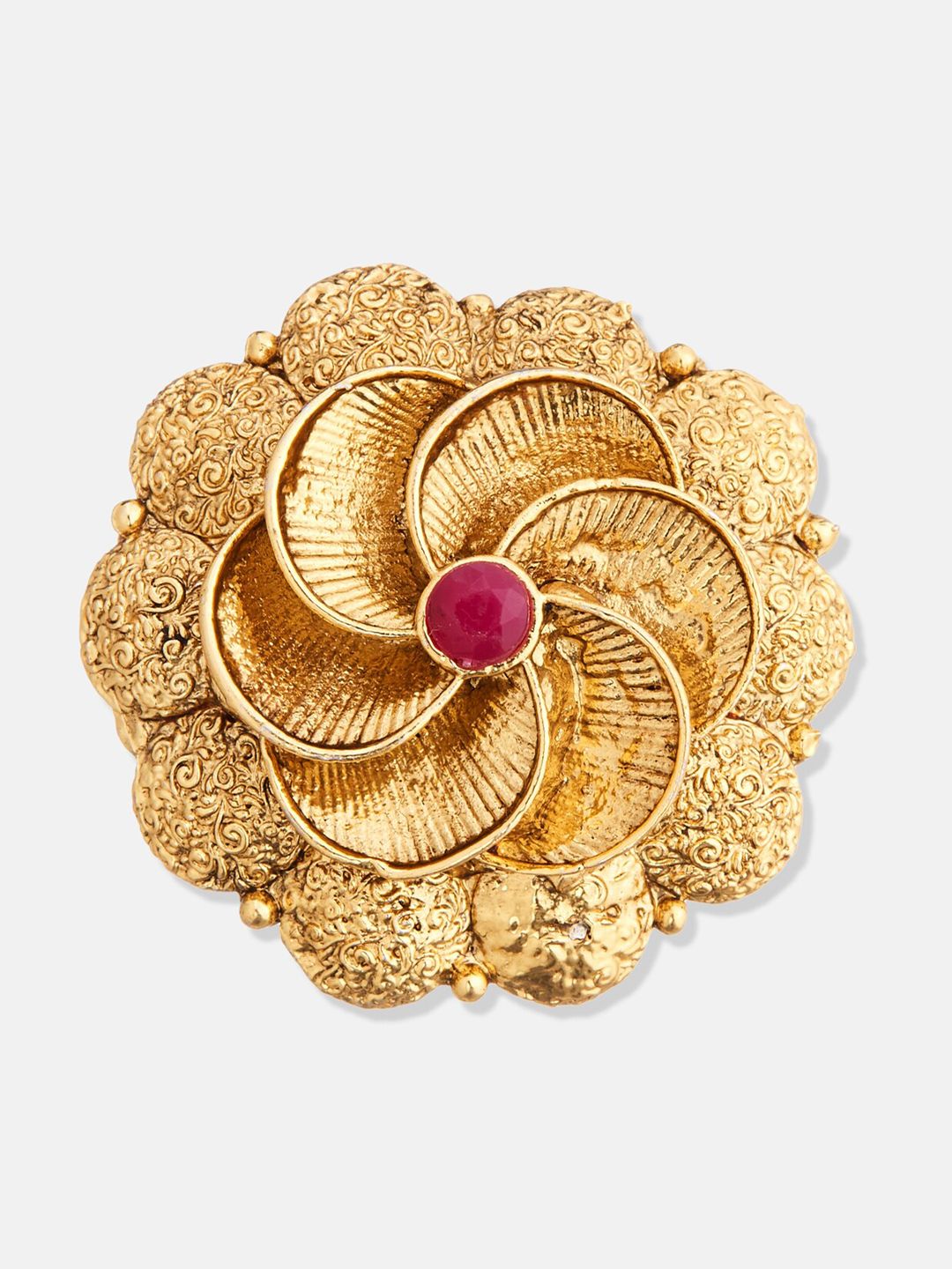 ATIBELLE Gold-Plated Stone-Studded Jewellery Set