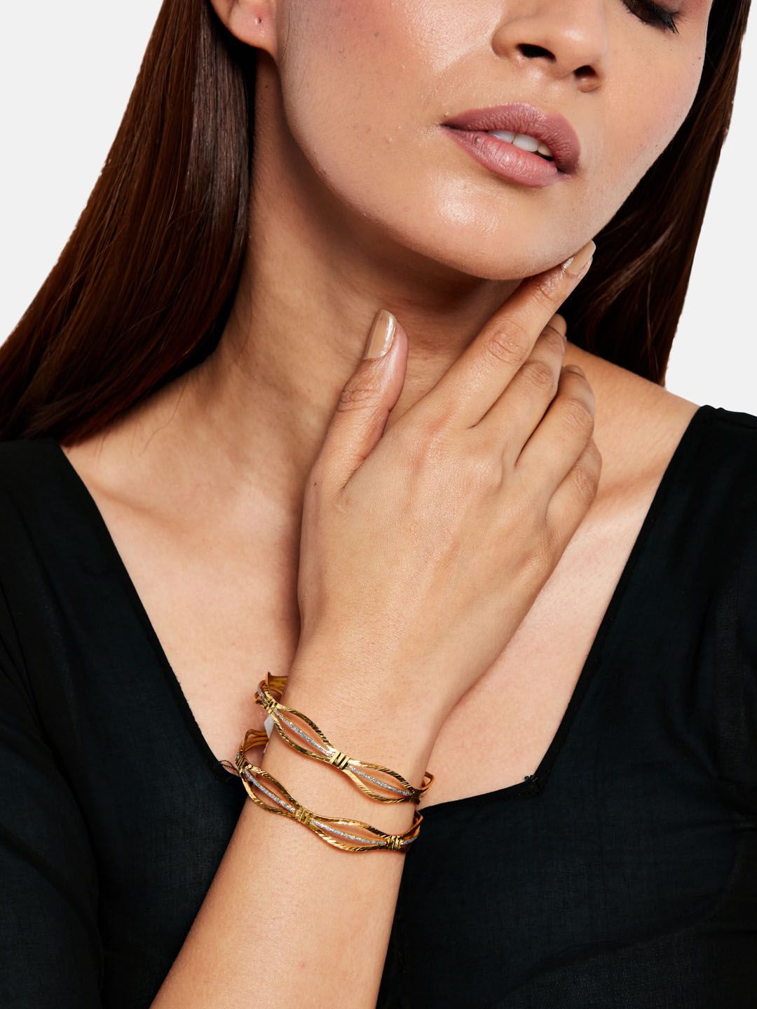 ATIBELLE Gold-Plated Jewellery Set