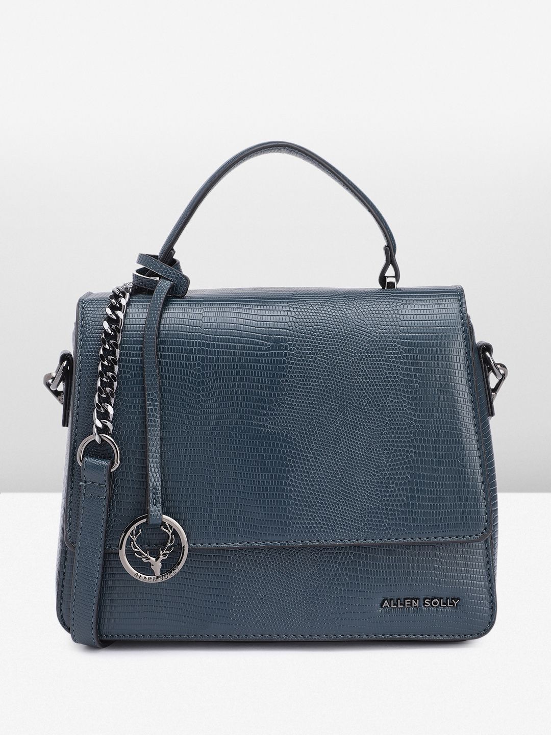 Allen Solly Animal Textured Structured Satchel-picture-43
