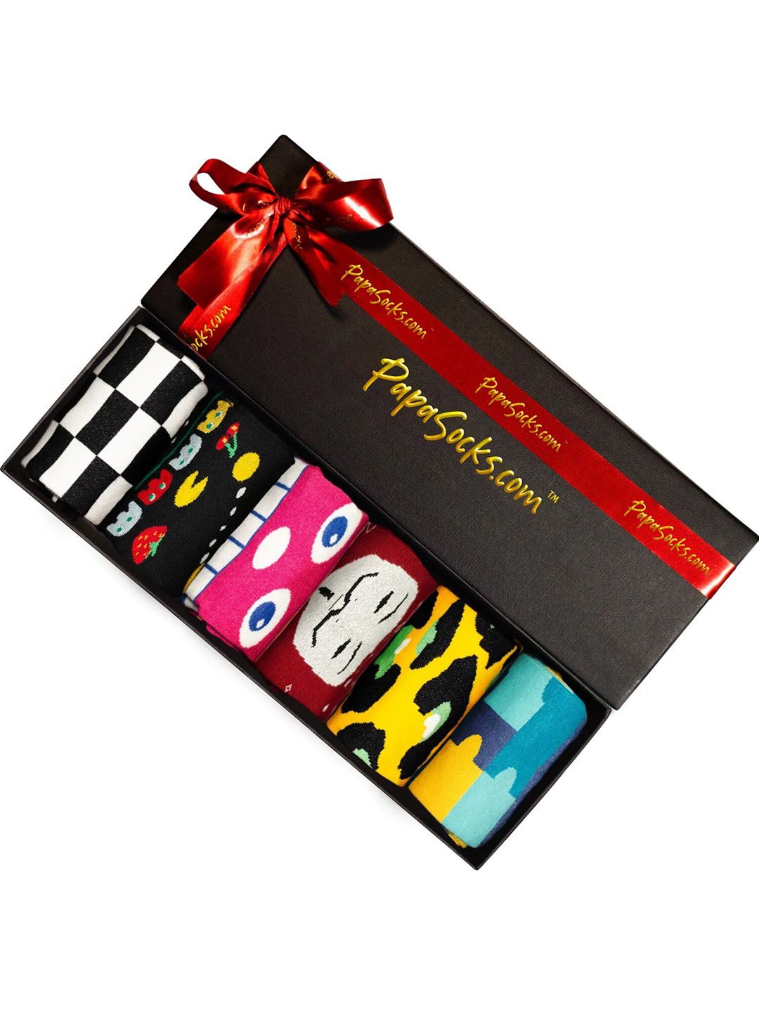 Papa Socks Pack Of 6 Printed Calf-Length Socks-picture-31