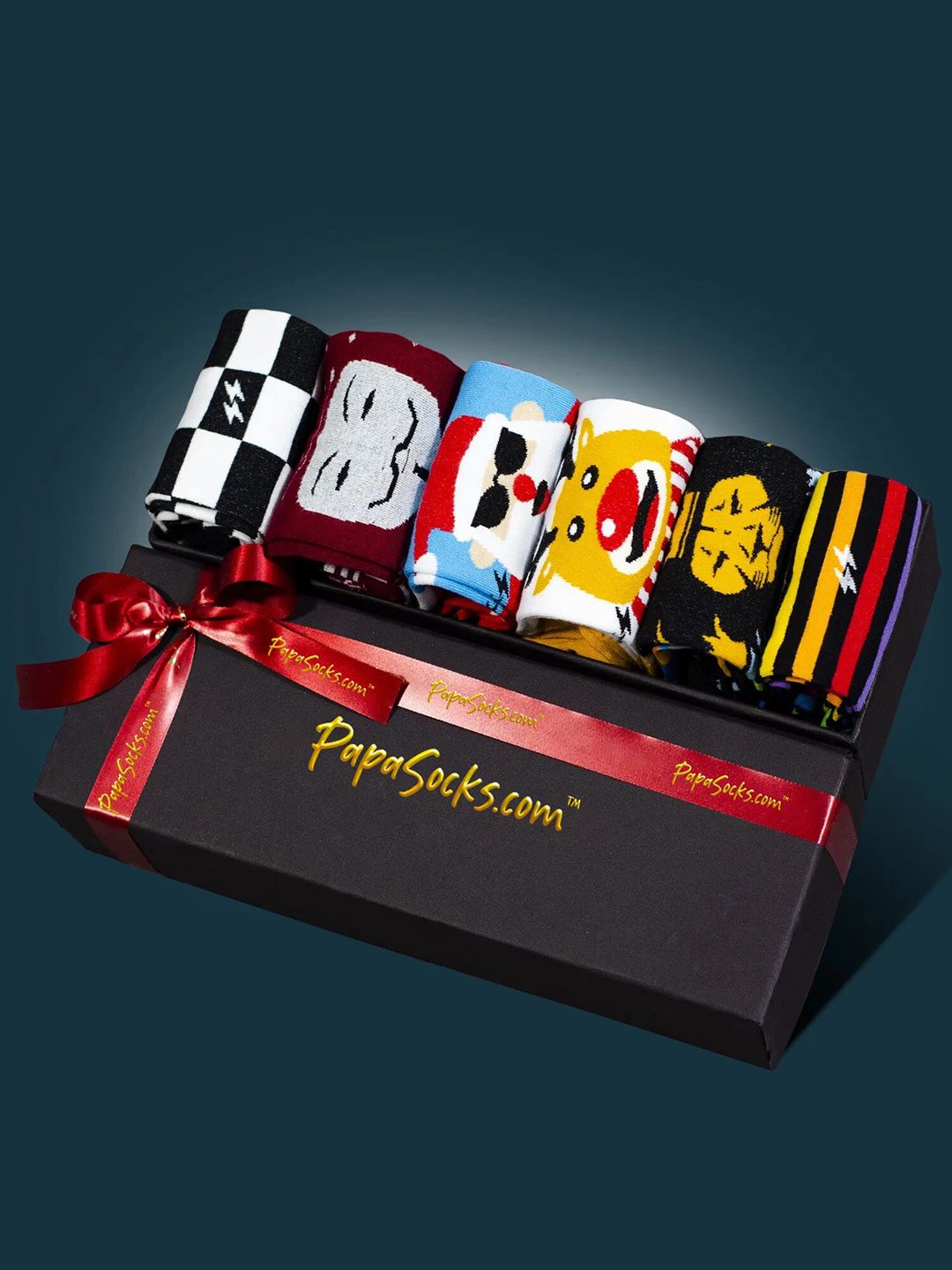 Papa Socks Pack Of 6 Calf-Length Socks-image-22