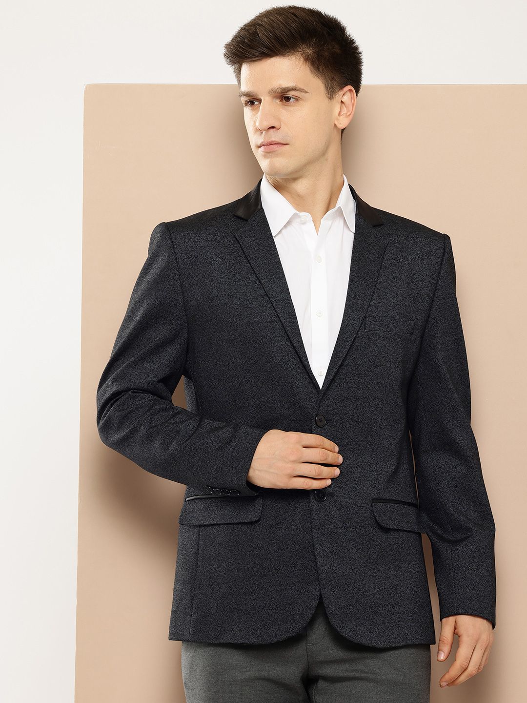 INVICTUS Men Single-Breasted Slim Fit Blazer-picture-50