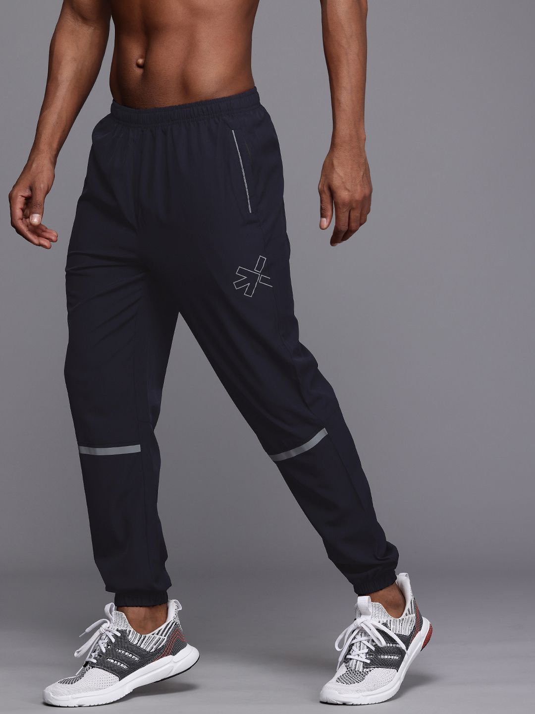 HRX by Hrithik Roshan Men Rapid Dry Antimicrobial Finish Striped Running Joggers-image-31