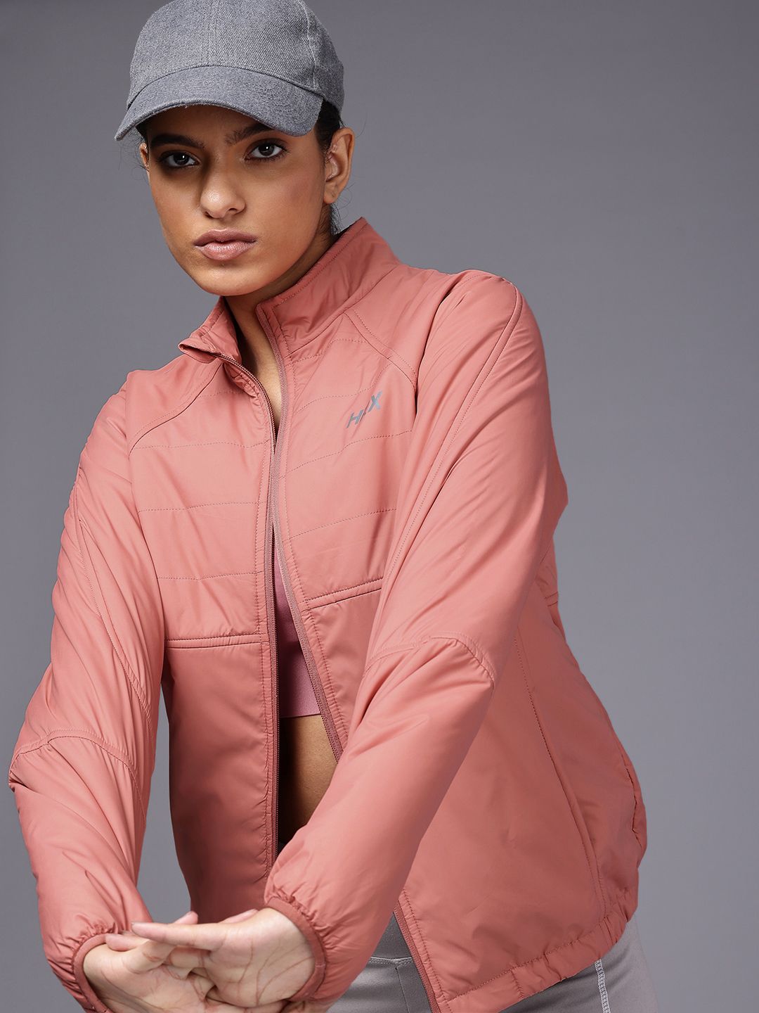 HRX by Hrithik Roshan Runonclouds Rapid-Dry Antimicrobial Finish Running Padded Jacket