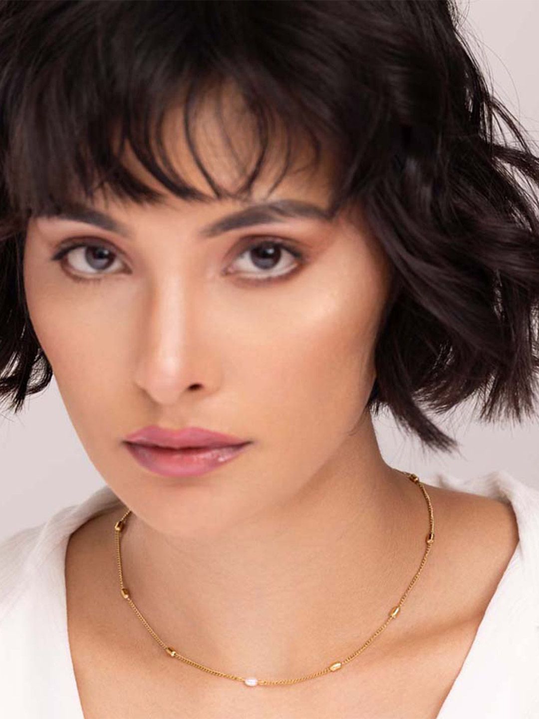 PALMONAS Gold-Plated Handcrafted Necklace