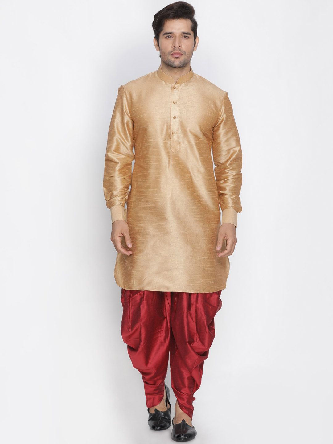 VASTRAMAY Long Sleeves Kurta with Dhoti Pants-picture-33
