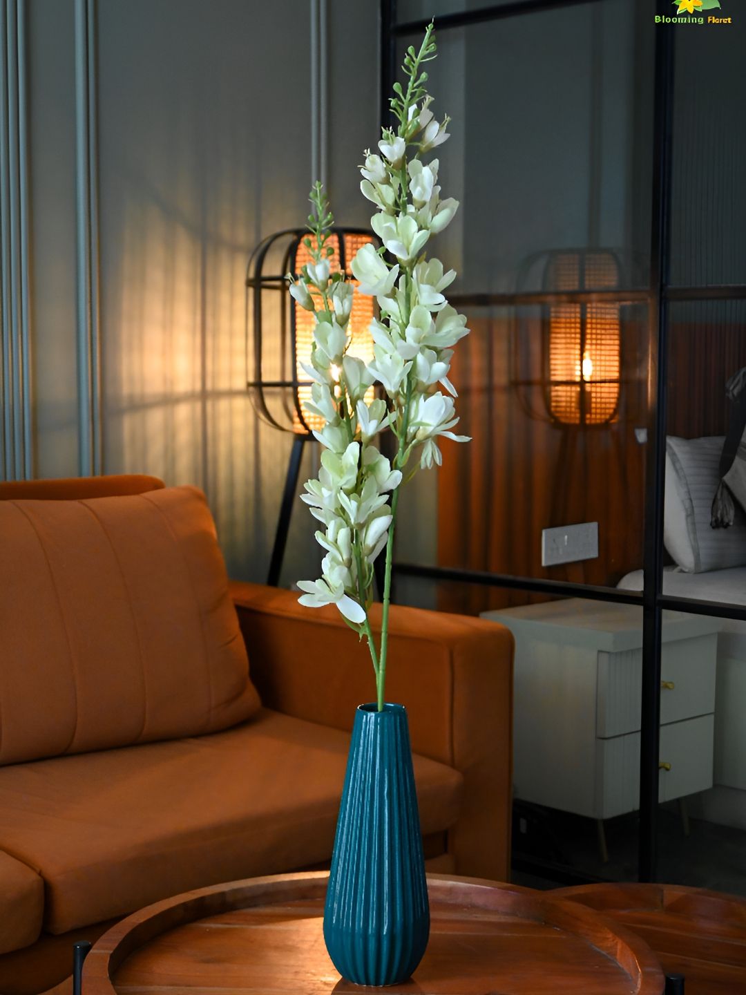 Blooming Floret Off White Orchids Artificial Flower-image-24