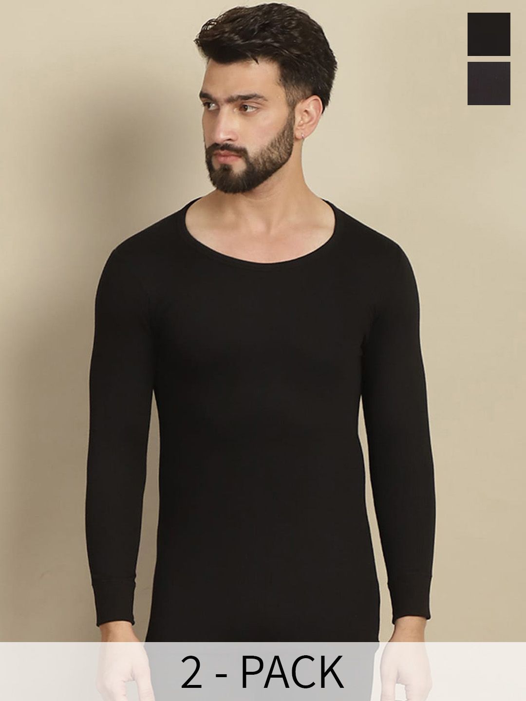 Aerowarm Pack Of 2 Round Neck Long Sleeves Thermal T-shirt-picture-17