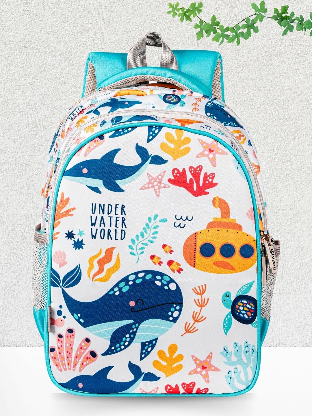 VISMIINTREND Kids Ocean Printed Lightweight School Bag Backpack-picture-13