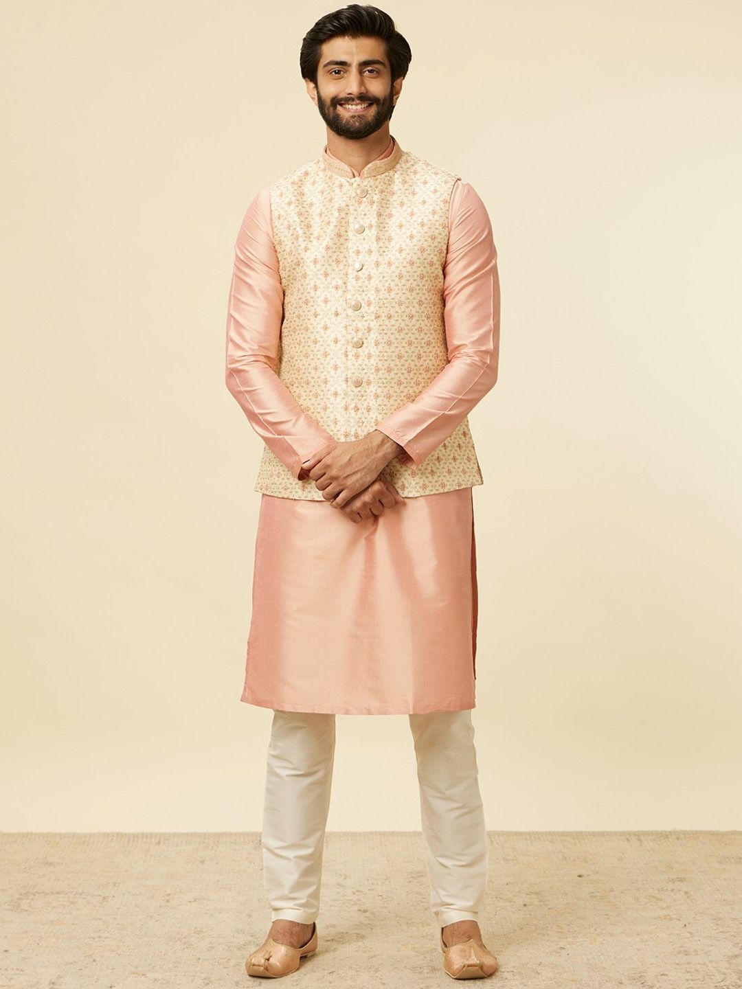 Manyavar Woven Design Nehru Jacket-picture-23