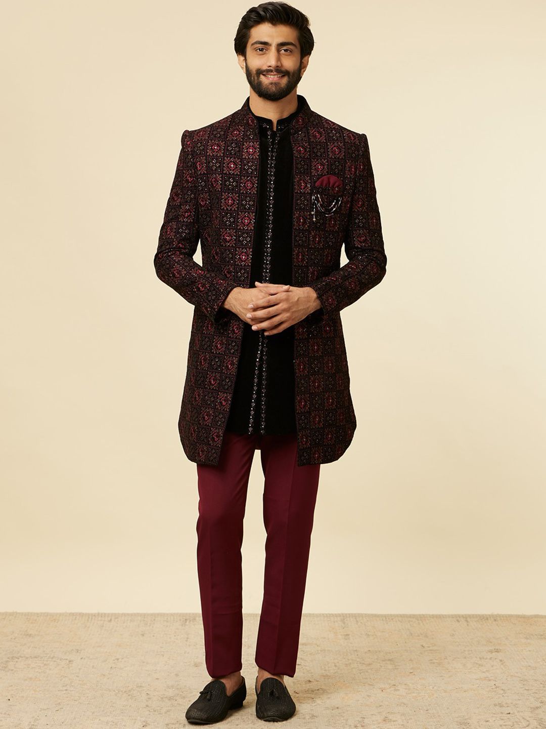 Manyavar Embroidered Sherwani-picture-36