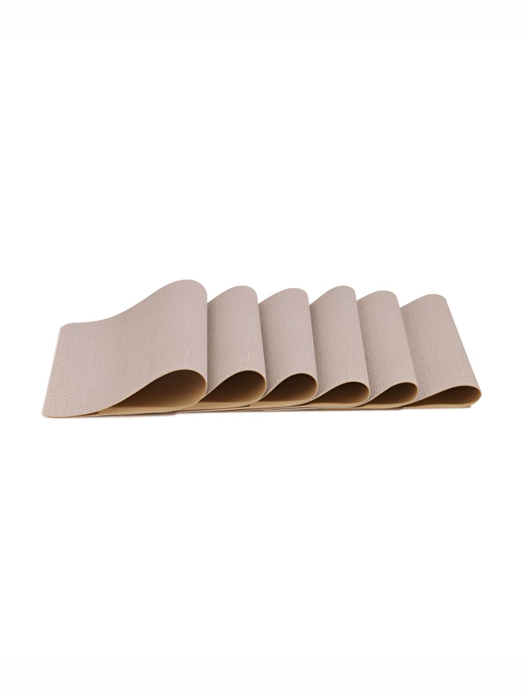 OBSESSIONS Beige 6 Pieces Heat Resistant Rectangle Table Placemats-image-12