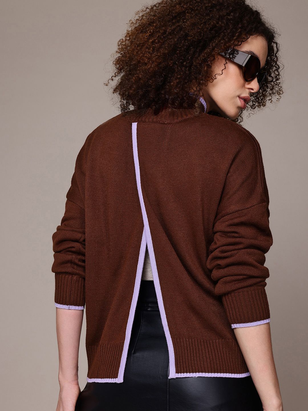 The Roadster Lifestyle Co. Pure Acrylic Pullover With Back Slit-picture-30