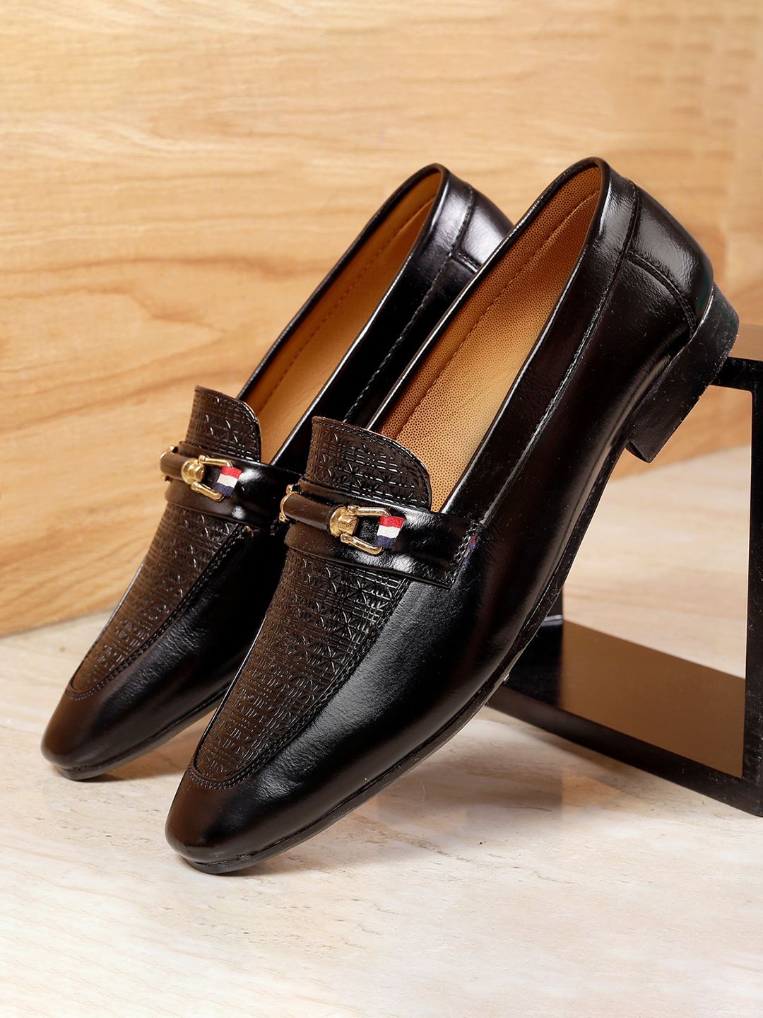 Bxxy  Men Textured Formal Slip On Shoes-picture-33