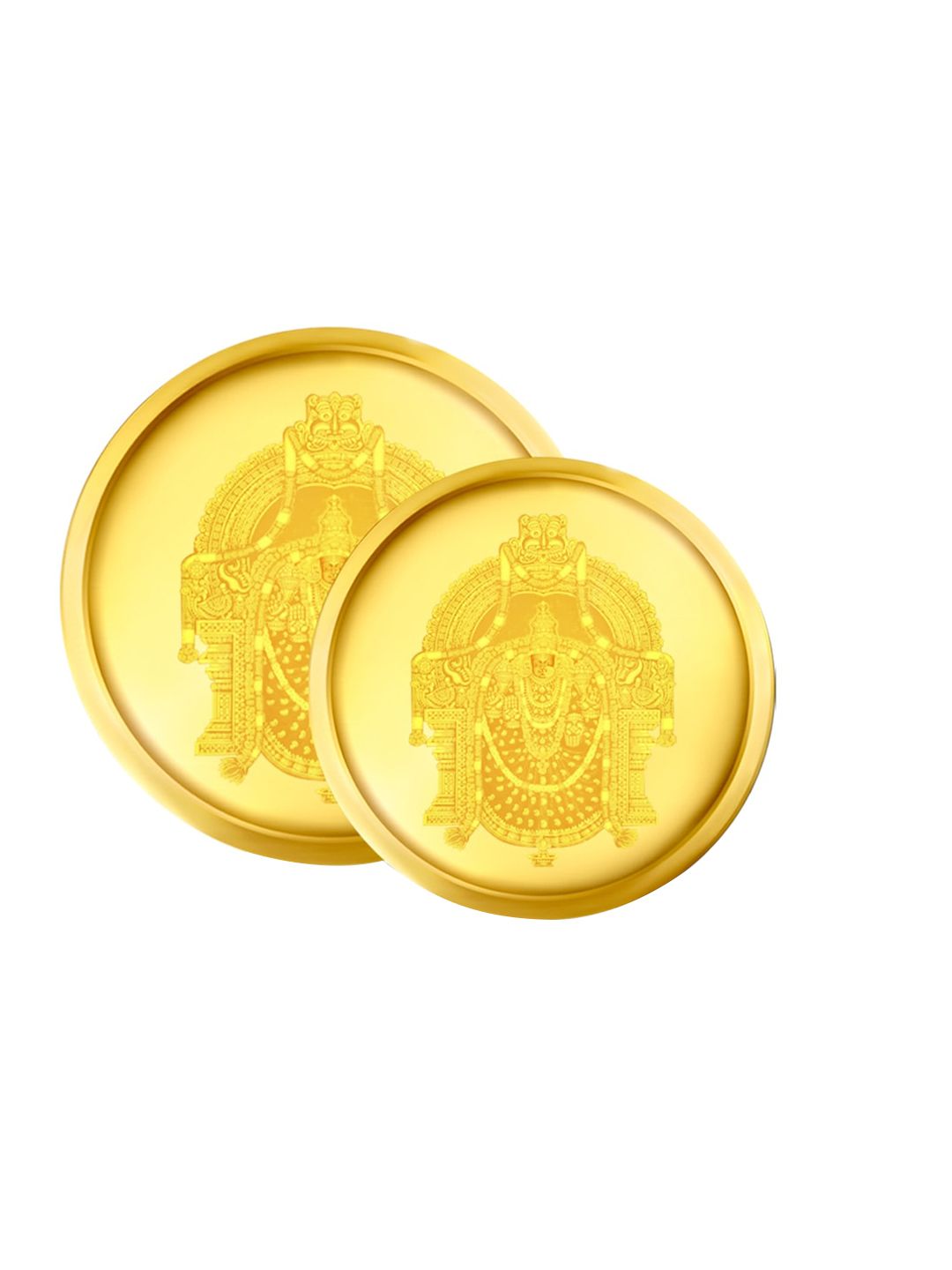 BHIMA 24K 999 Purity Balaji Coin Pendant Combo 2g+1g-picture-26