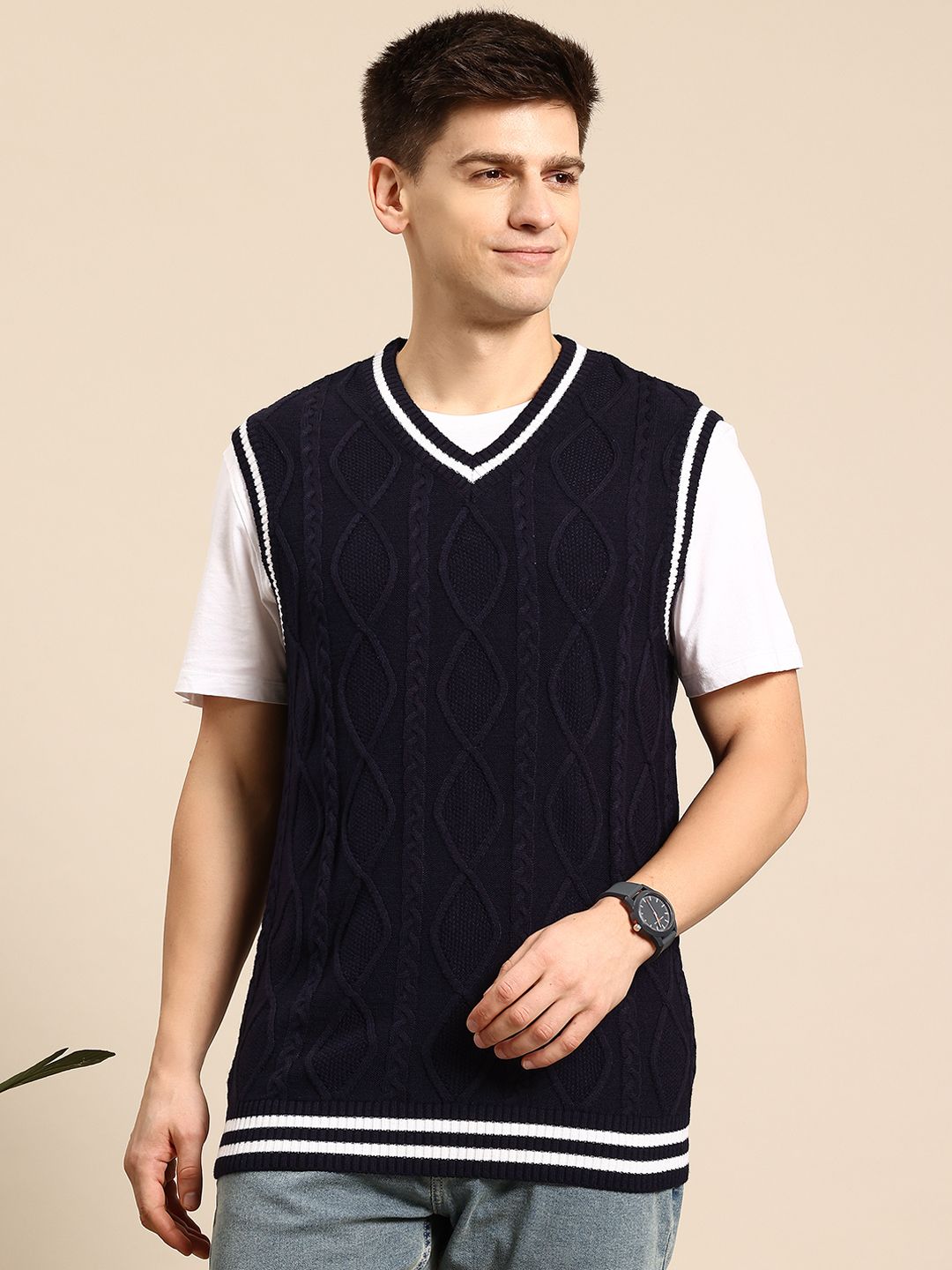 Mast & Harbour Contrast Trim Sweater Vest-picture-27