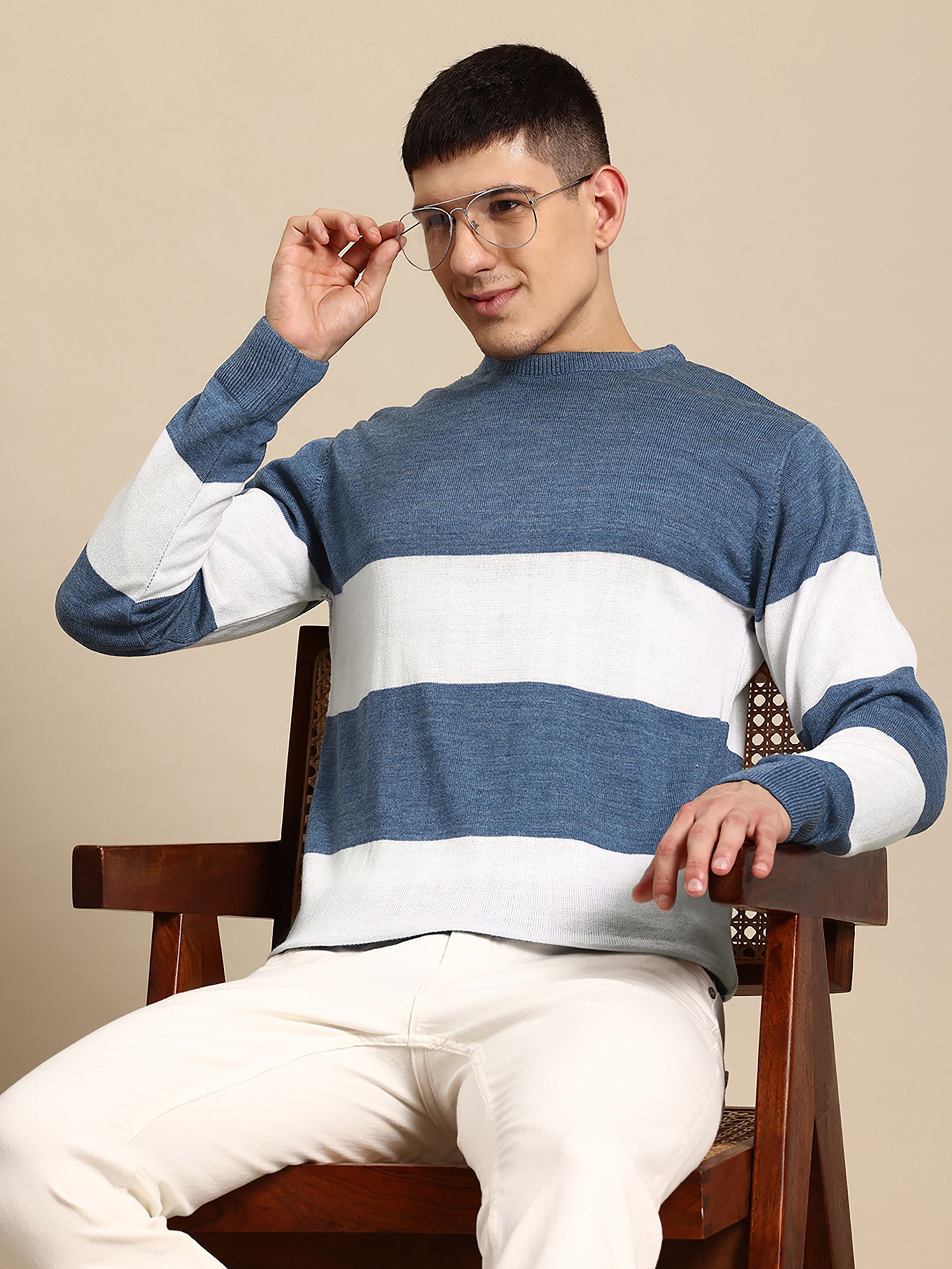 Mast & Harbour Striped Pullover-picture-20