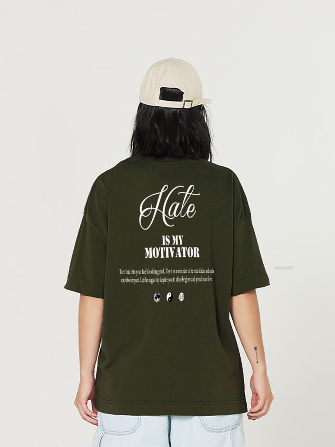 MISCHIEF MONKEY Typography Printed Round Neck Short Sleeves Cotton T-shirt-picture-18