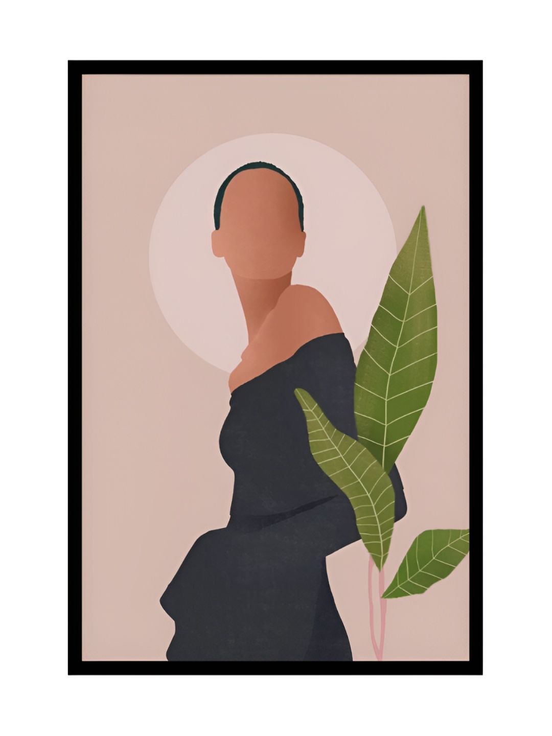 AbhiKalpya Art Studio-Get a vibe Beige & Black Wooden Wall Painting-picture-37