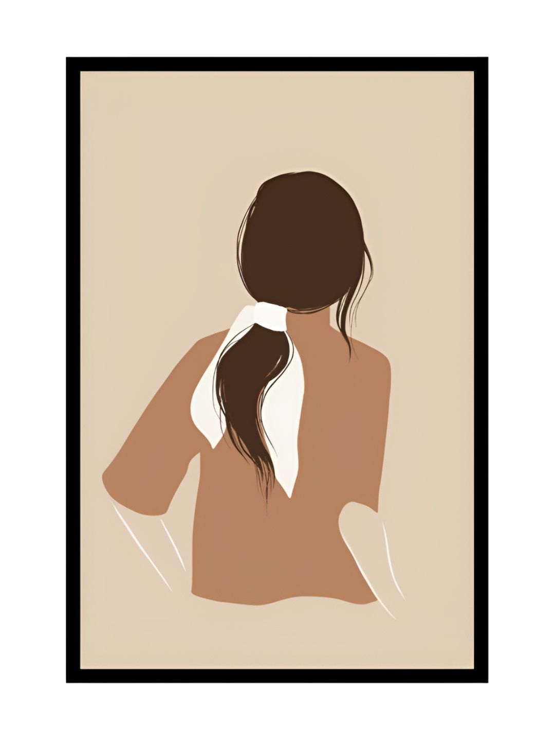 AbhiKalpya Art Studio-Get a vibe Beige & Black Wooden Wall Painting-picture-22