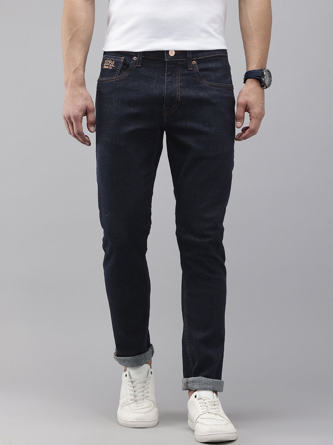 U.S. Polo Assn. Denim Co. Men Brandon Slim Fit Stretchable Jeans-picture-36