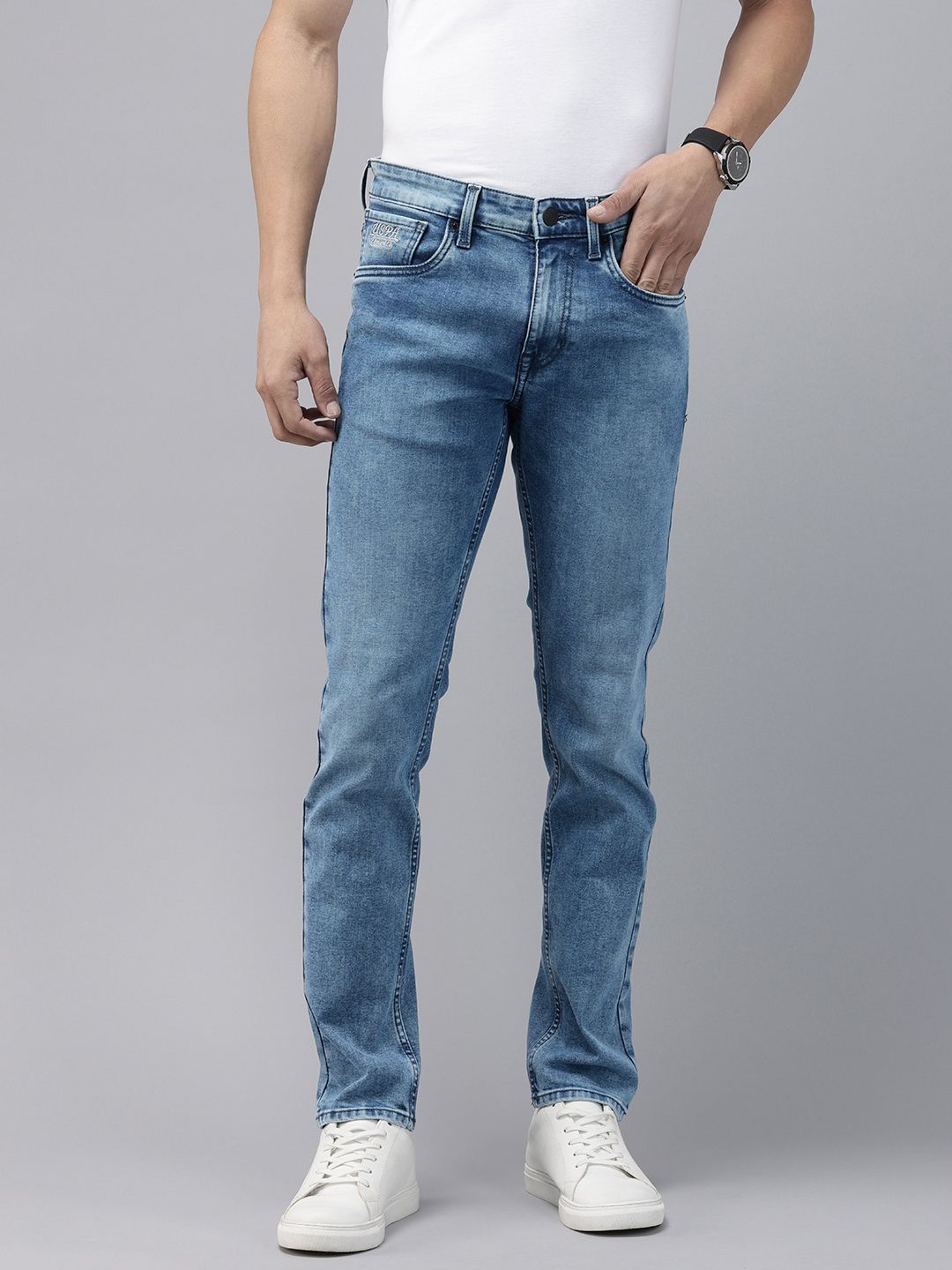 U.S. Polo Assn. Denim Co. Men Regallo Skinny Fit Heavy Fade Stretchable Jeans-picture-43