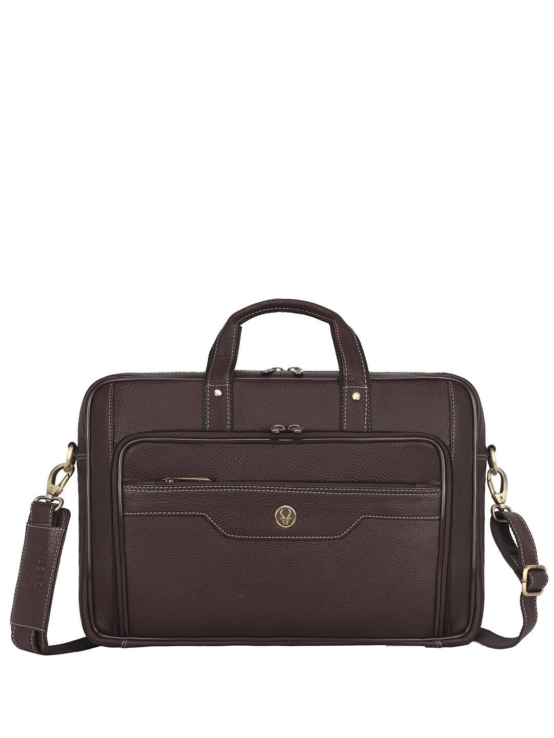 WildHorn Men Textured Leather Laptop Bag-picture-37