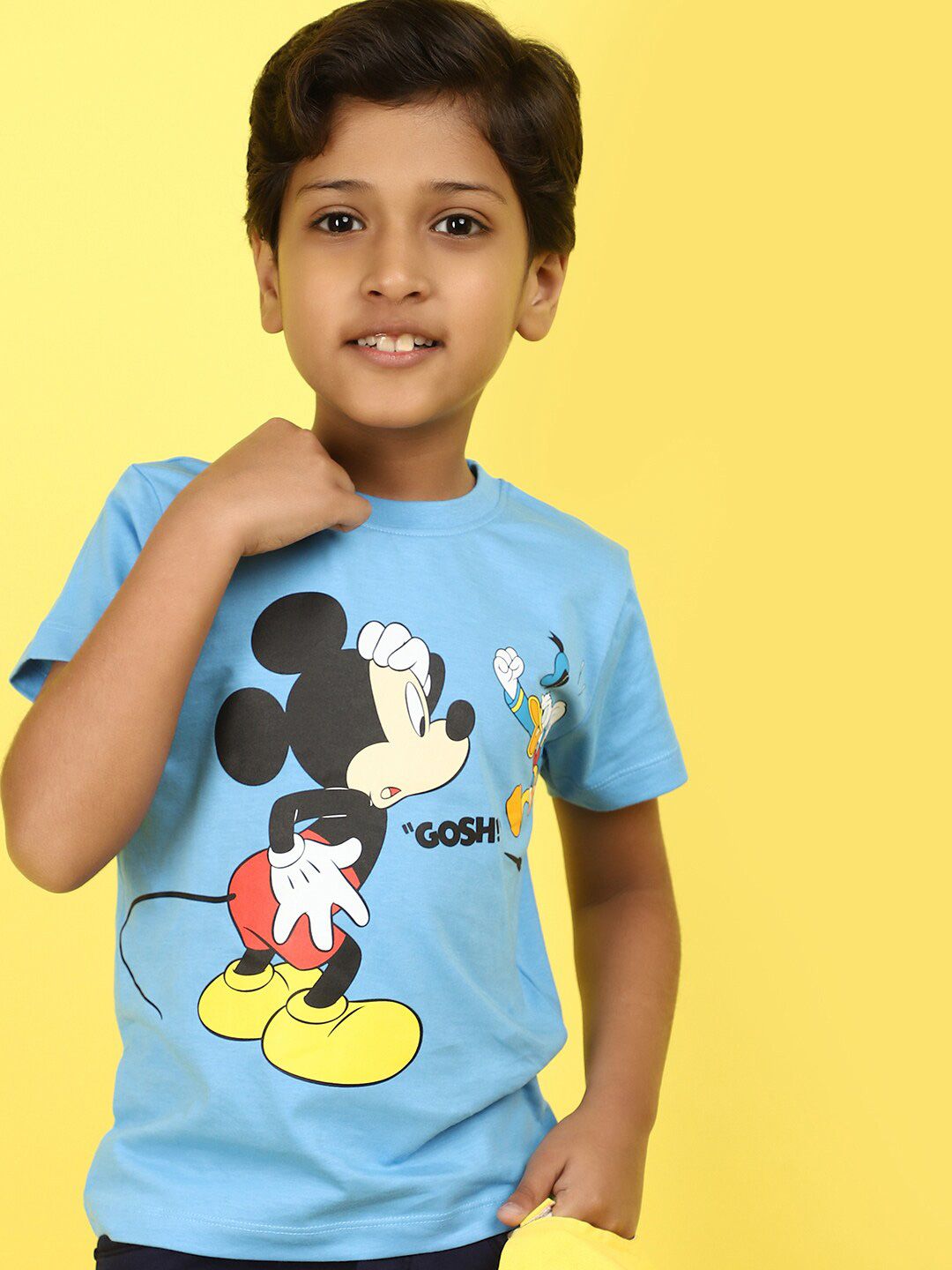 V-Mart Boys Mickey Mouse Printed Cotton T-shirt-picture-32
