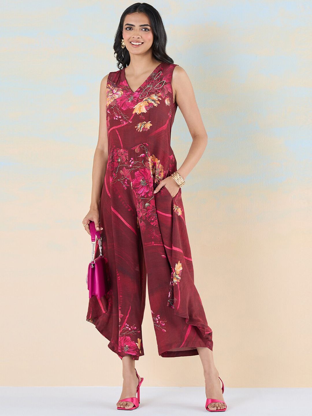 navyasa by liva Printed Liva Basic Jumpsuit-image-20