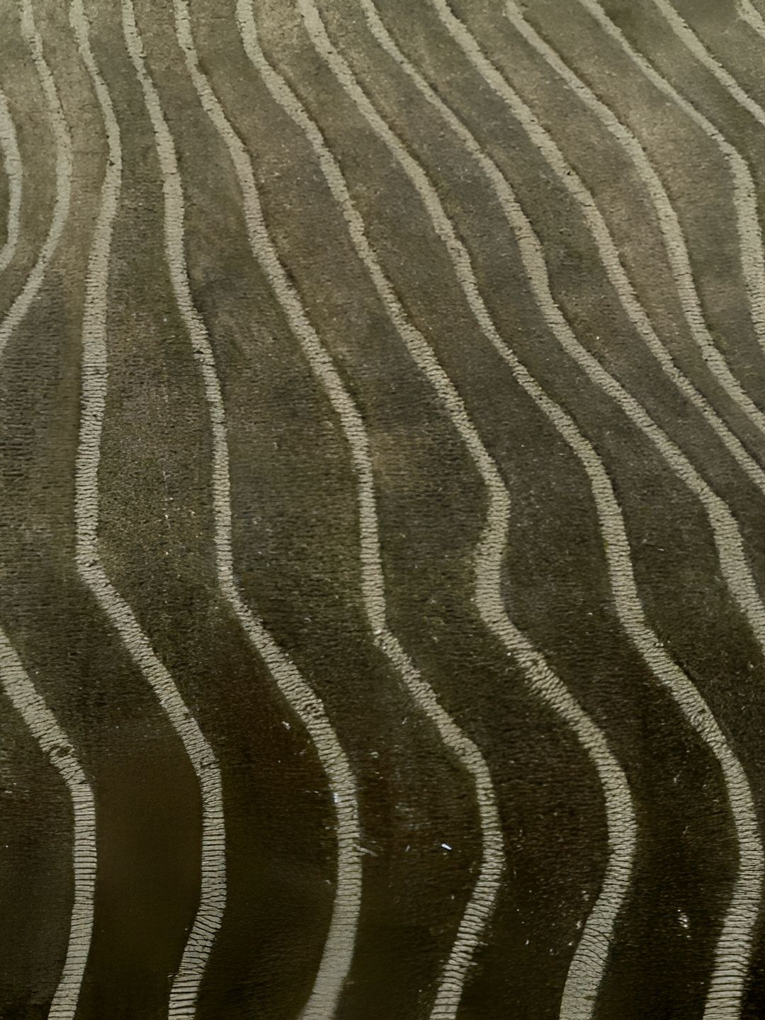 Rugberry Green Striped Hand-Tufted Woollen Carpet-image-33