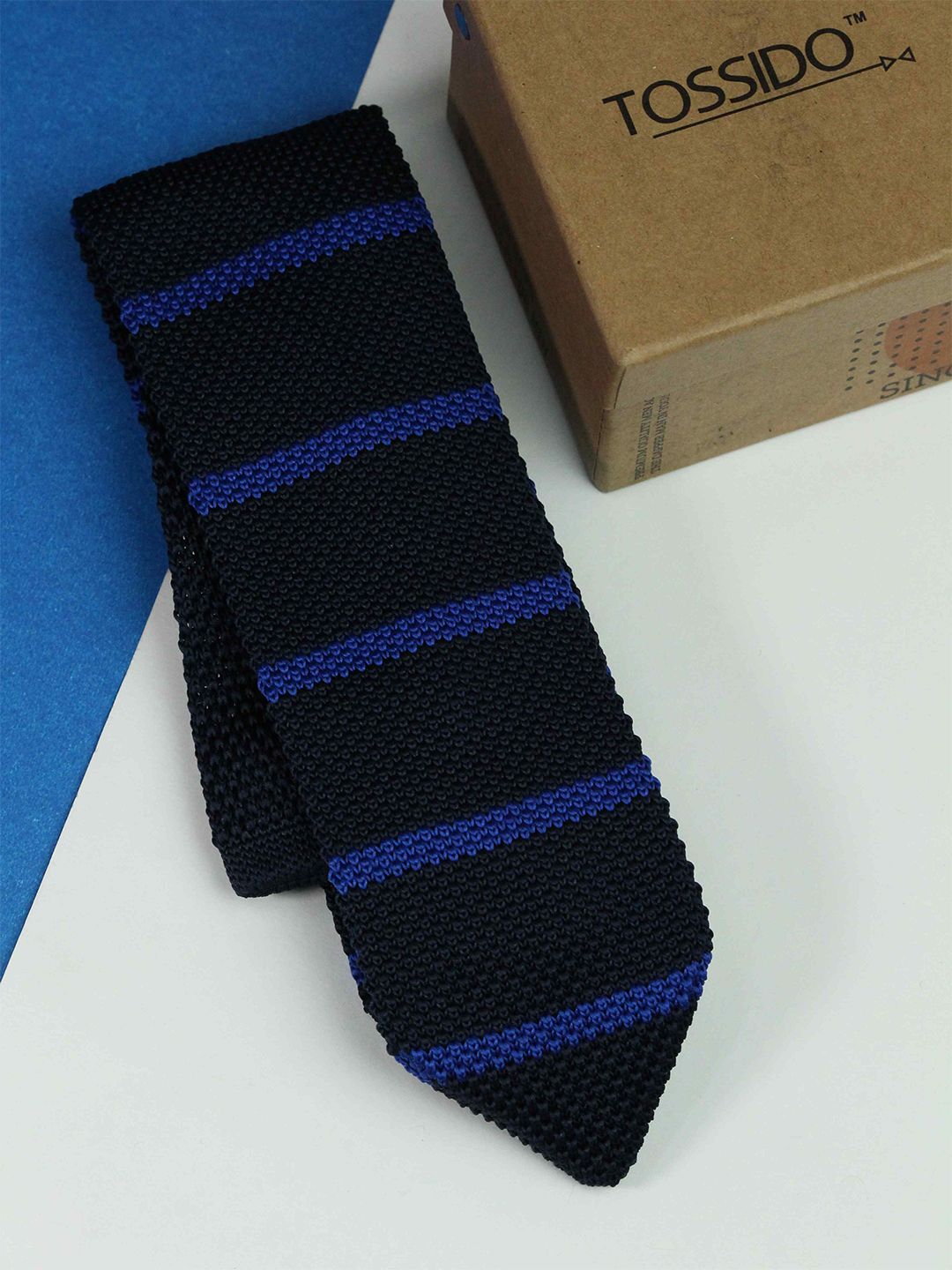 Tossido Men Woven Design Skinny Tie-picture-41