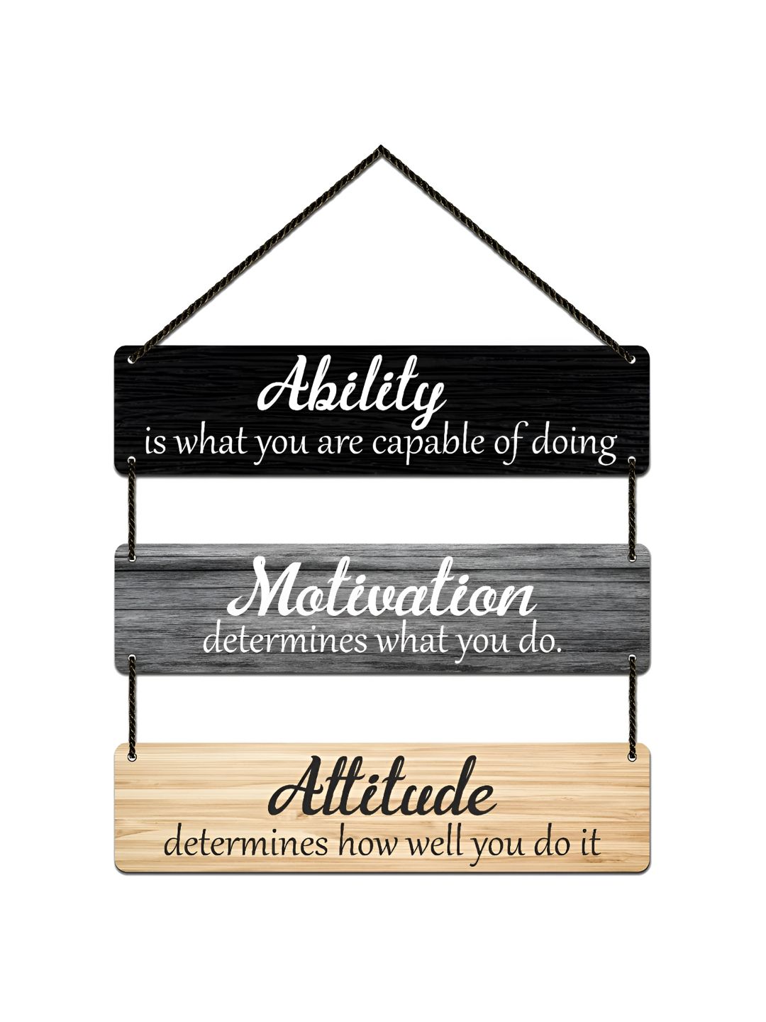 Home Delight White & Black Quotes Painted Wooden Wall Hanging-picture-21