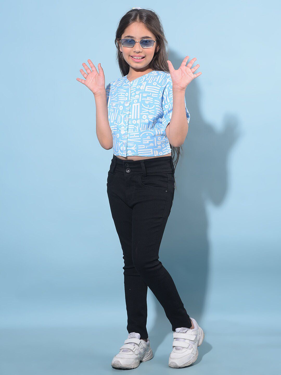 Crimsoune Club Girls Abstract Printed Top-picture-26