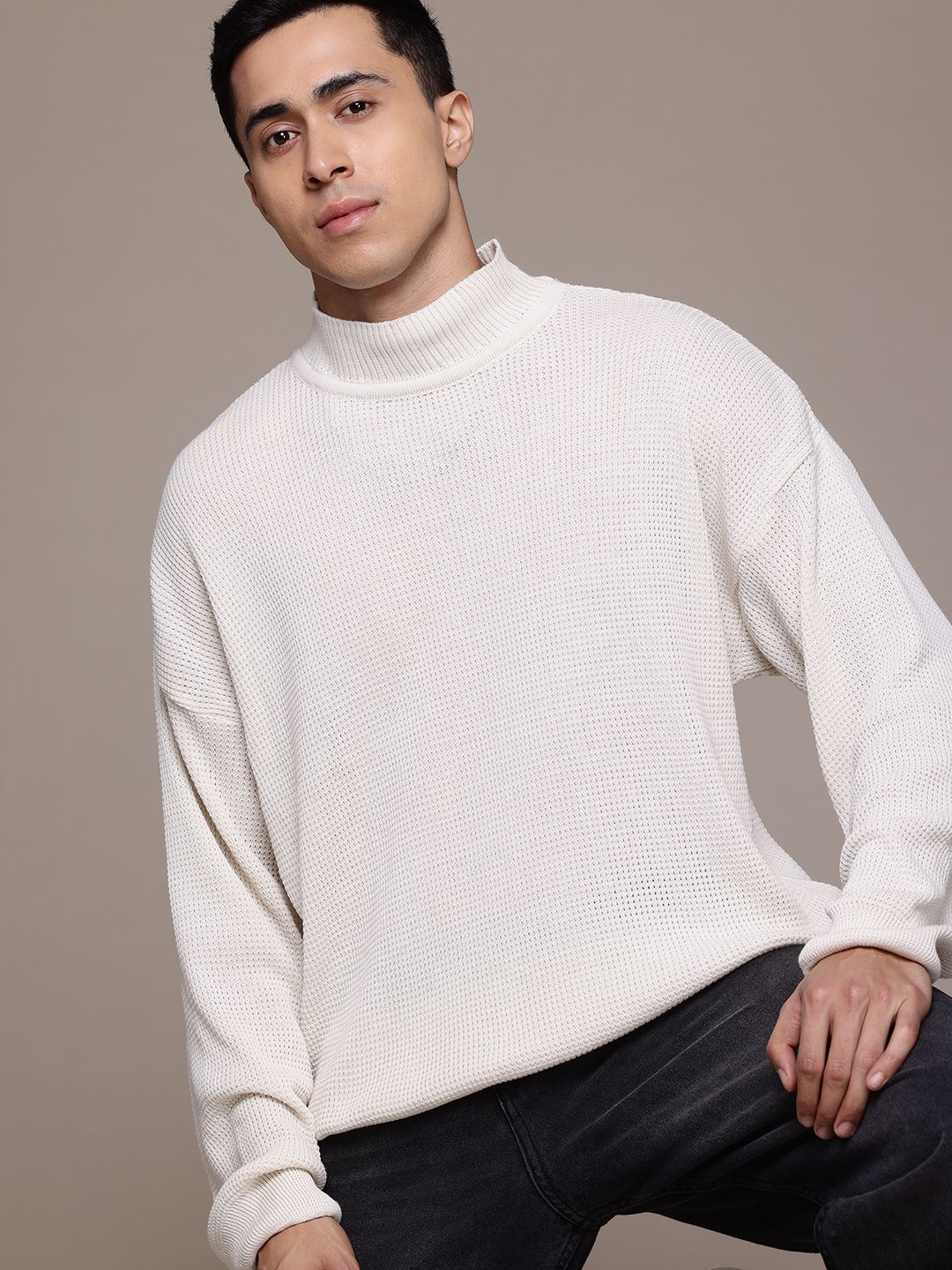 The Roadster Lifestyle Co. Turtleneck Ribbed Pullover-picture-45
