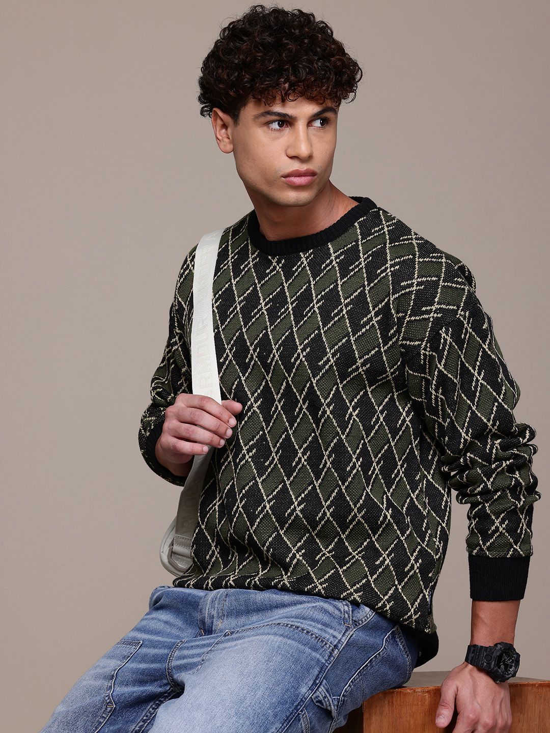 The Roadster Lifestyle Co. Checked Pullover-picture-10