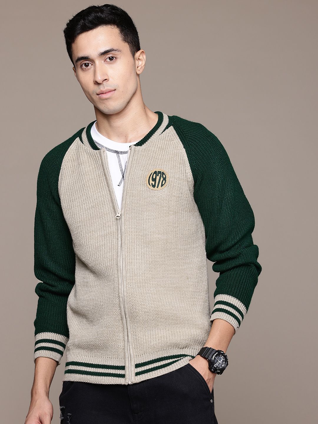 The Roadster Lifestyle Co. Ribbed Acrylic Cardigan-picture-21