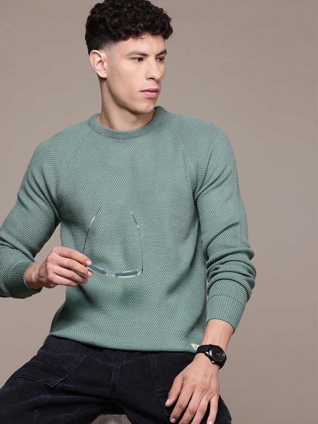 The Roadster Lifestyle Co. Men Acrylic Pullover-picture-52