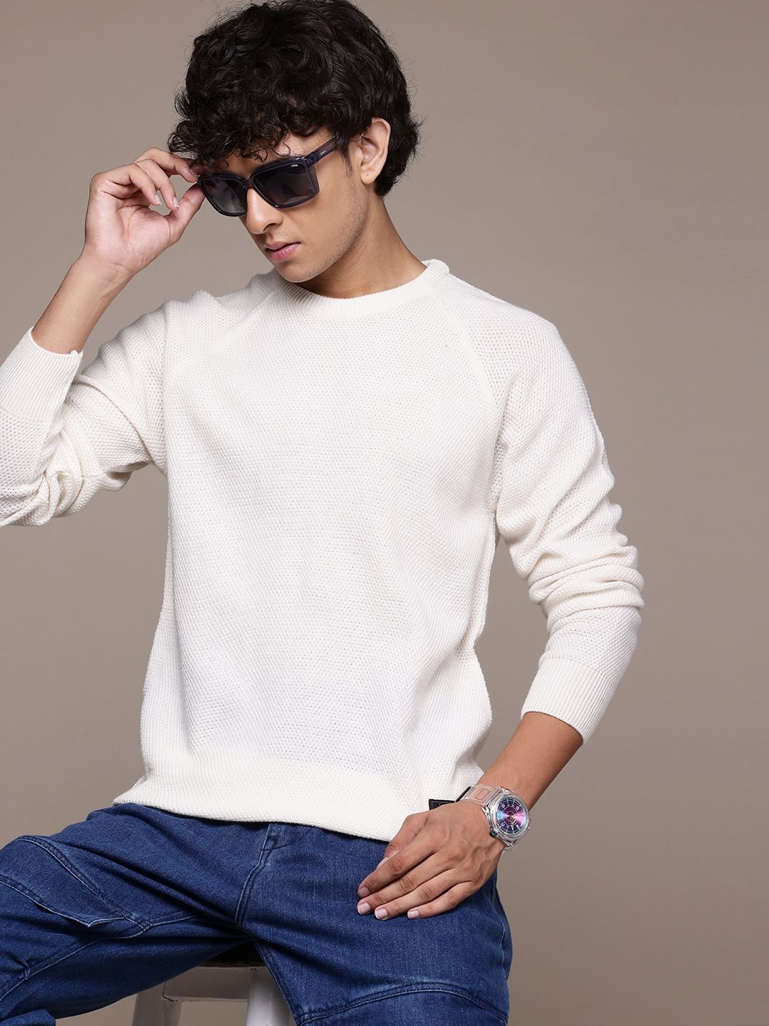 The Roadster Lifestyle Co. Men Acrylic Pullover-image-23