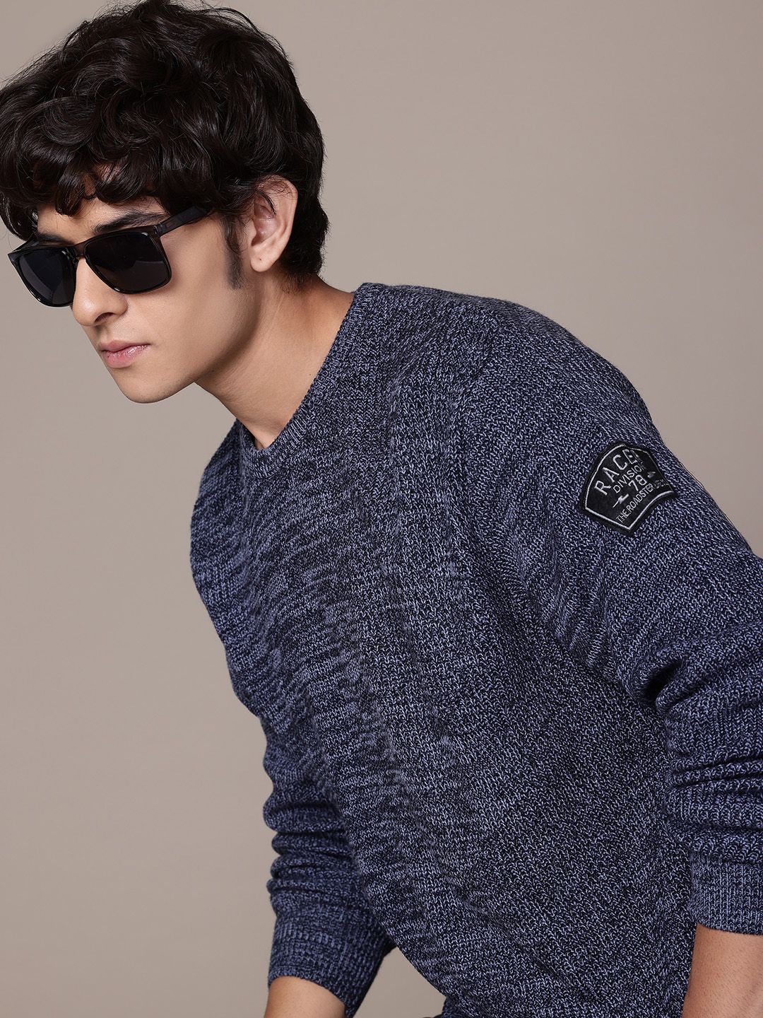 The Roadster Lifestyle Co. Knitted Acrylic Pullover-image-40