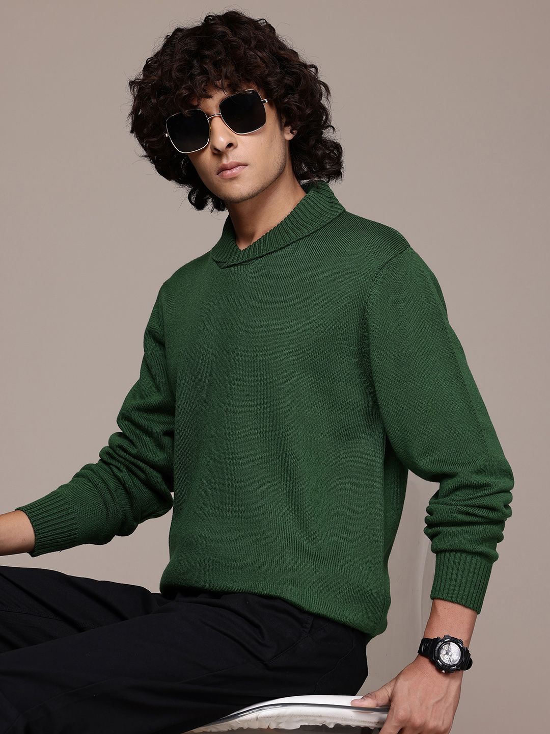 The Roadster Lifestyle Co. Men Acrylic Pullover-picture-58