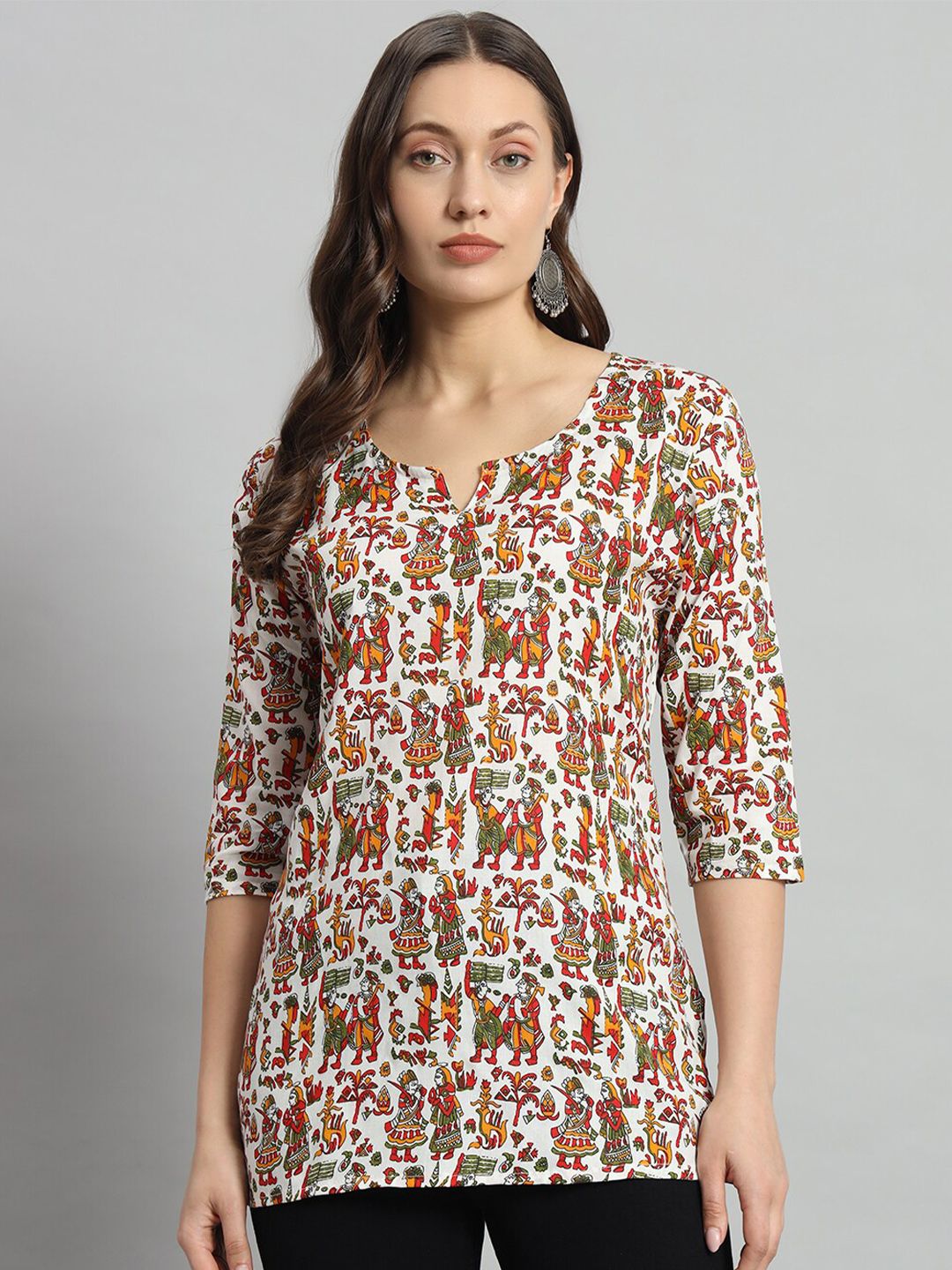 Mialo fashion Quirky Printed Straight Kurti-picture-46