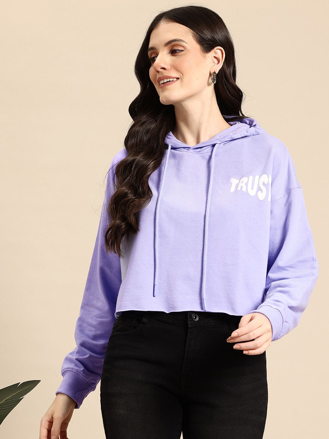 Mast & Harbour Printed Detail Hooded Sweatshirt-picture-35