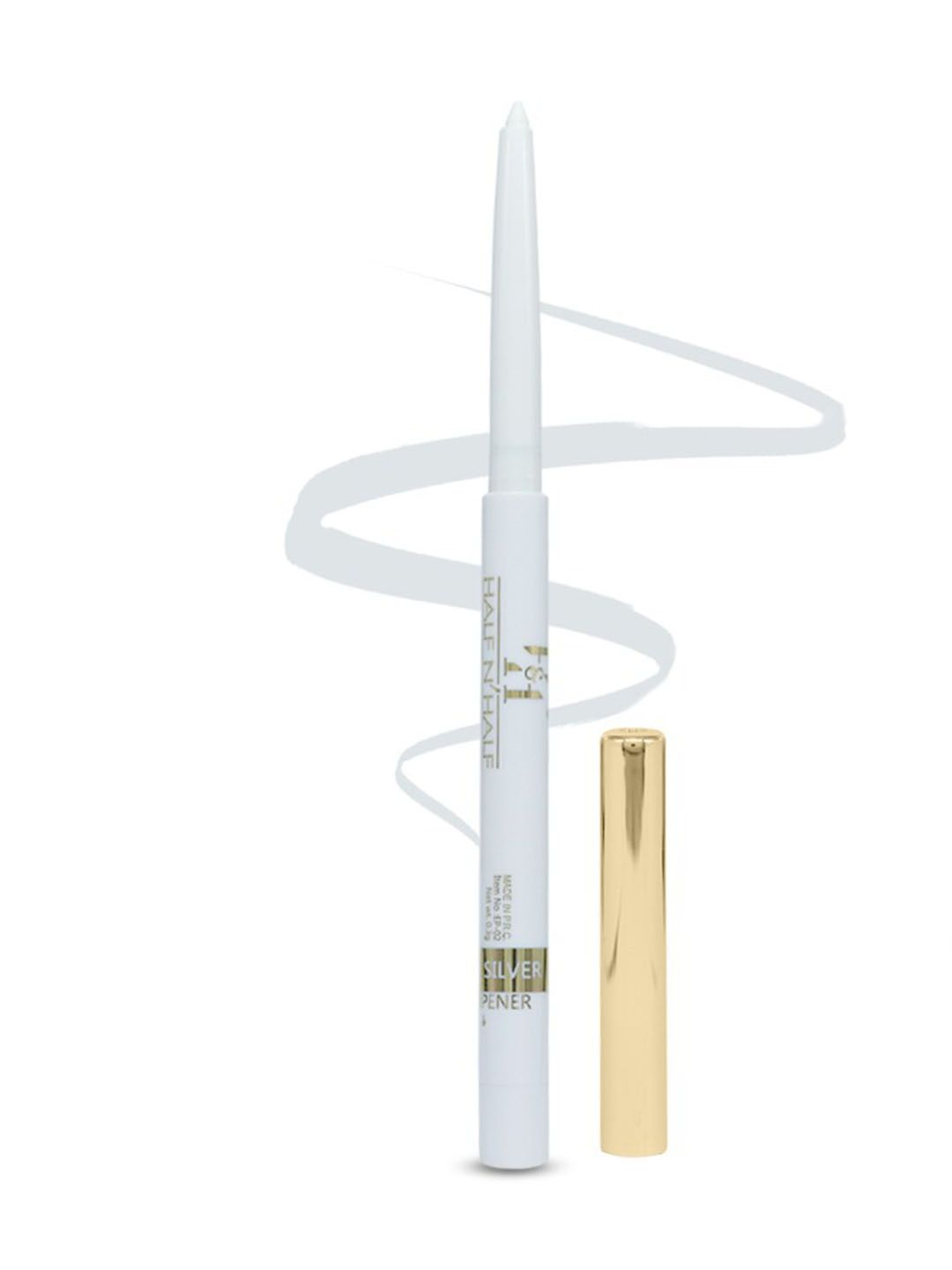 Half N Half One Stroke Defining Auto Eyeliner Kohl Kajal - Cool Silver 06-picture-42