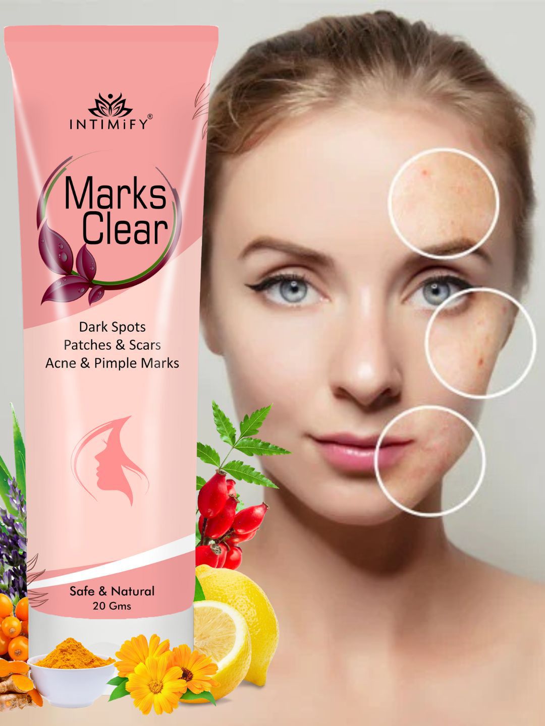 INTIMIFY Marks Clear Cream With Saffron & Rosehip - 20g-picture-26